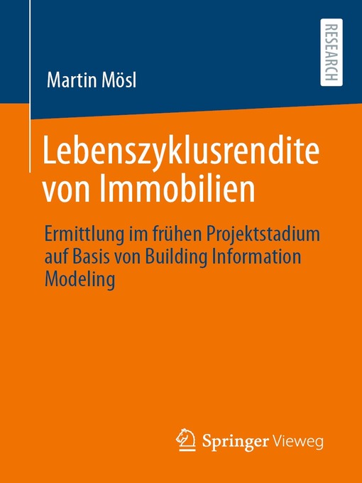 Title details for Lebenszyklusrendite von Immobilien by Martin Mösl - Available